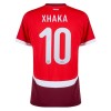 Original Fußballtrikot Schweiz Xhaka 10 Heimtrikot EURO 2024 Für Herren